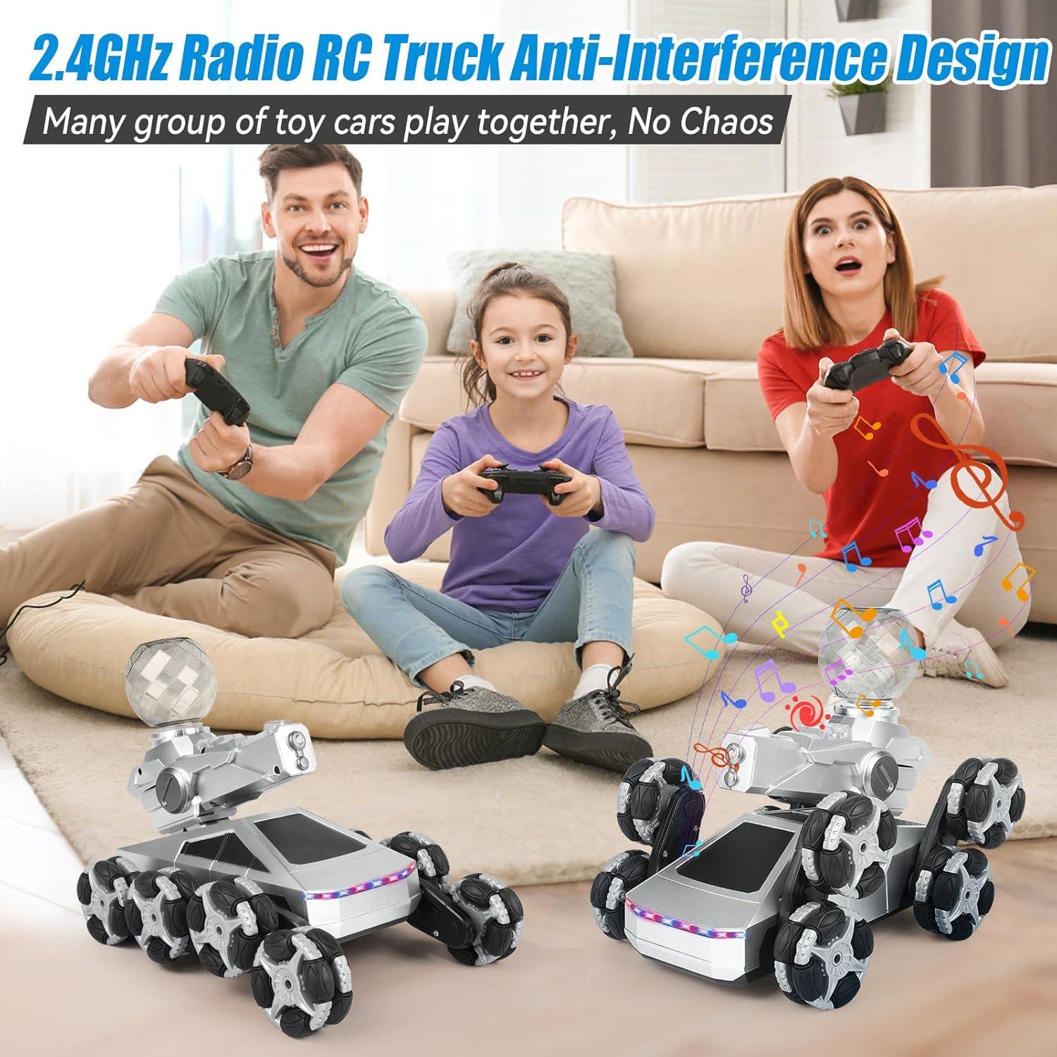 Coche Acrobático RC 8WD AYYBF Todo Terreno 19.5x16.5cm