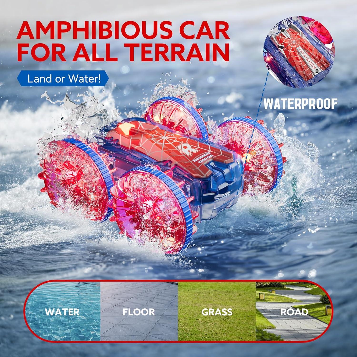 Coche RC Acuático Impermeable RENLOG YL103 4WD LED 70 Min