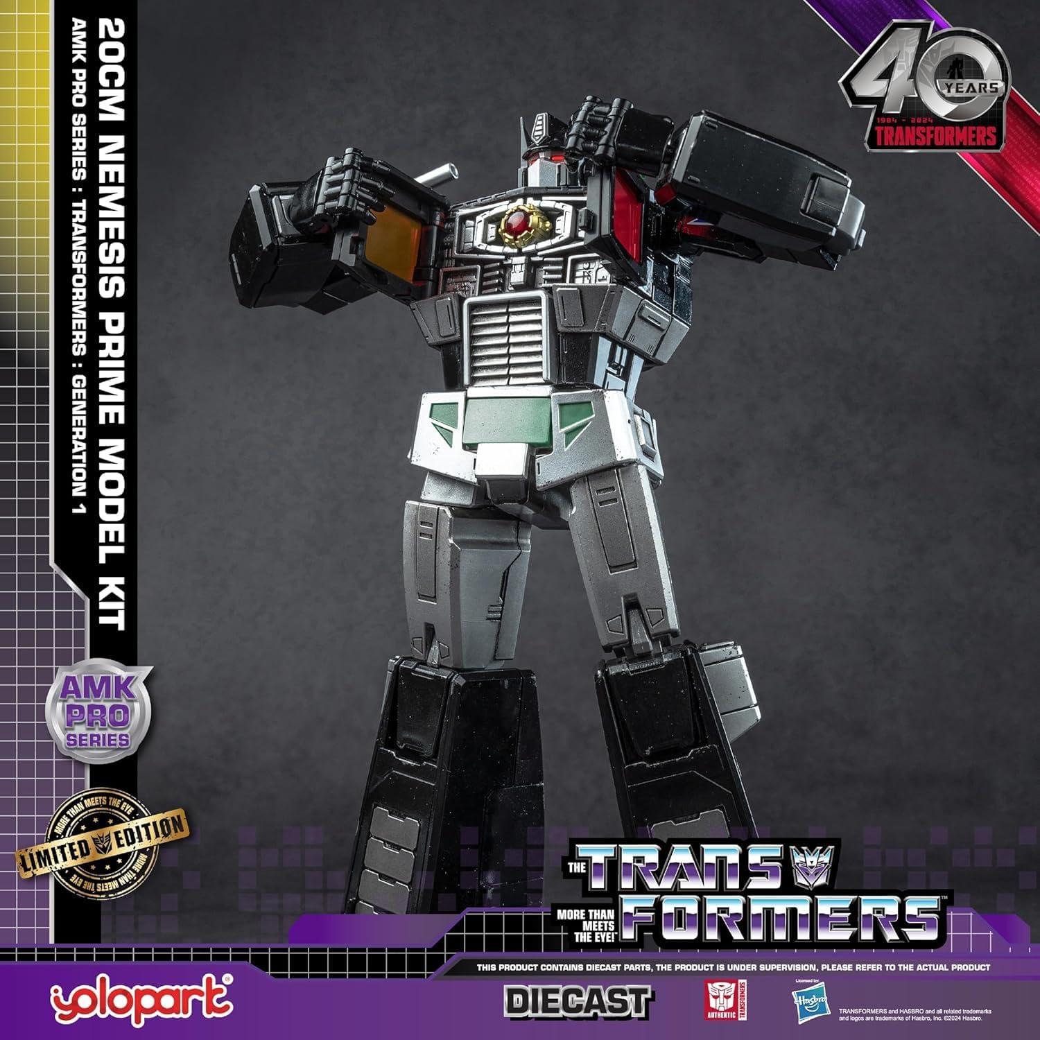 Figura de Acción Transformers G1 Nemesis Prime YOLOPARK 20 cm