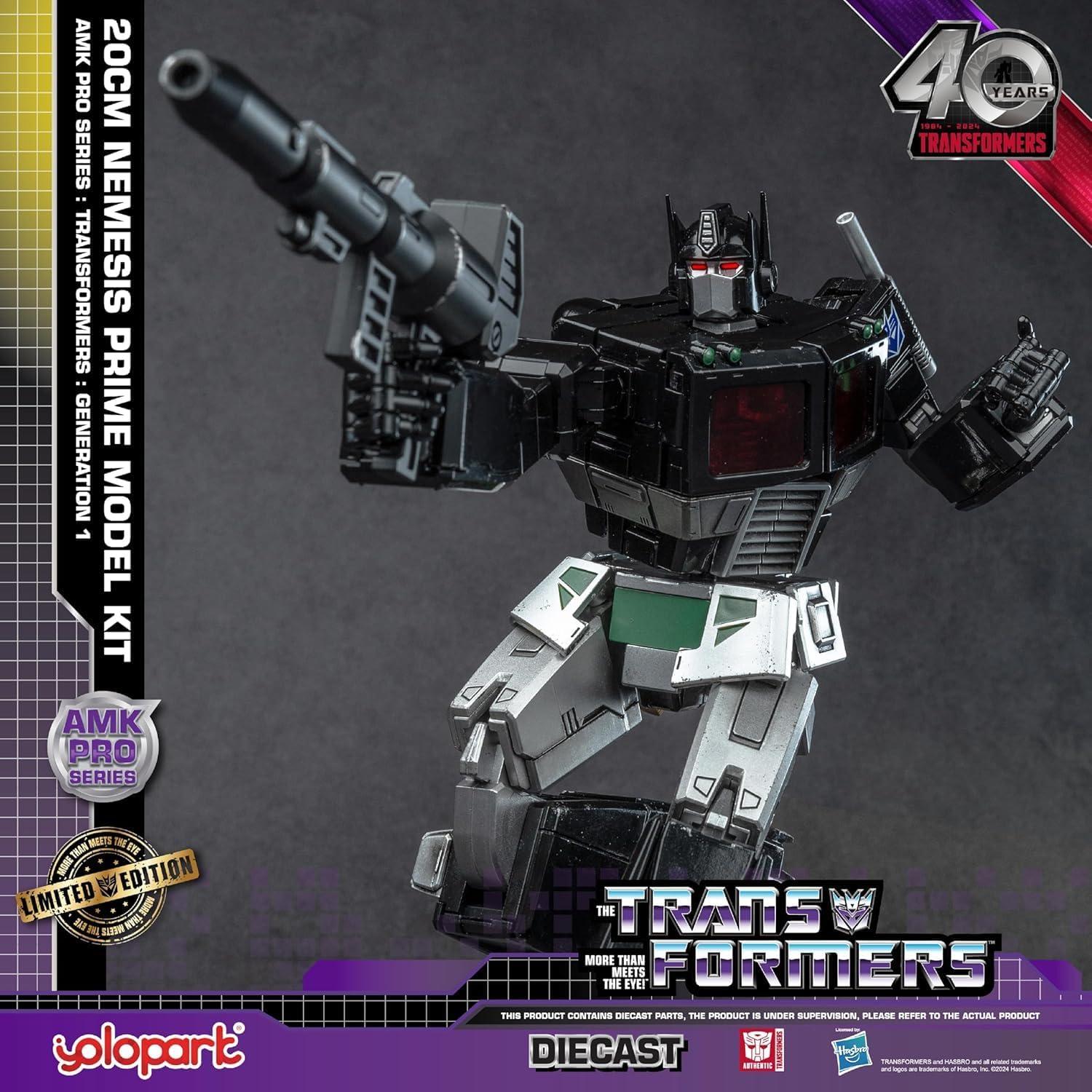Figura de Acción Transformers G1 Nemesis Prime YOLOPARK 20 cm
