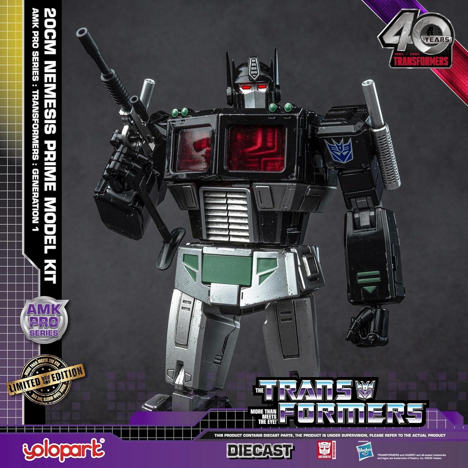 Figura de Acción Transformers G1 Nemesis Prime YOLOPARK 20 cm