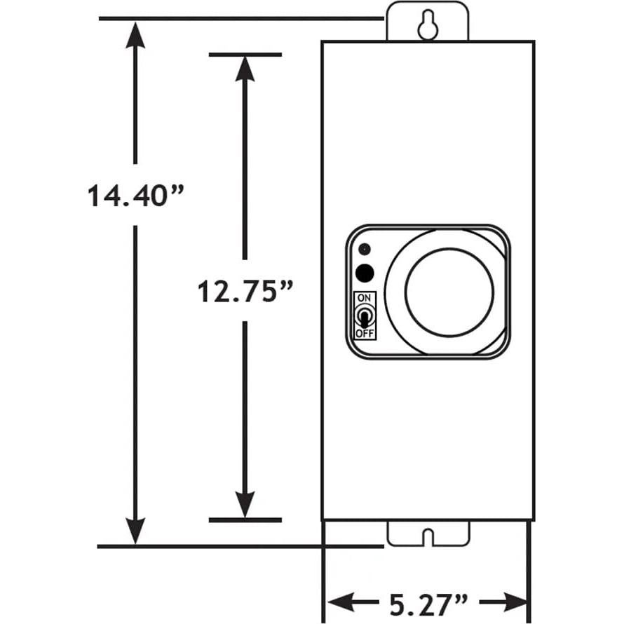 Transformador Bajo Voltaje VOLT 100W Slim Line con Temporizador