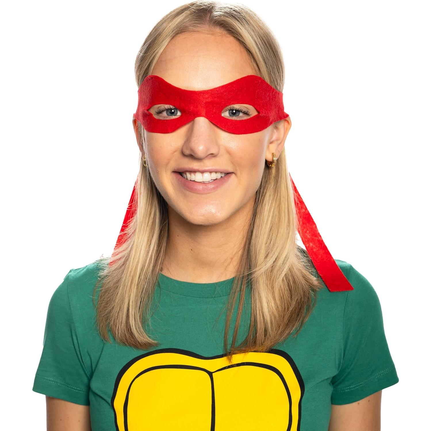 Disfraz de Halloween Tortugas Ninja TMNT con 4 Máscaras de Ojos