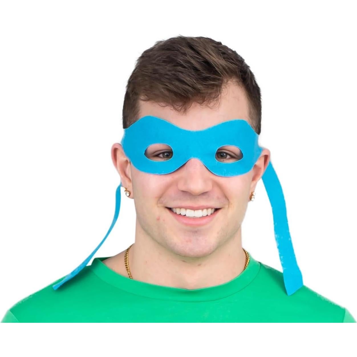 Disfraz de Halloween Tortugas Ninja TMNT con 4 Máscaras de Ojos