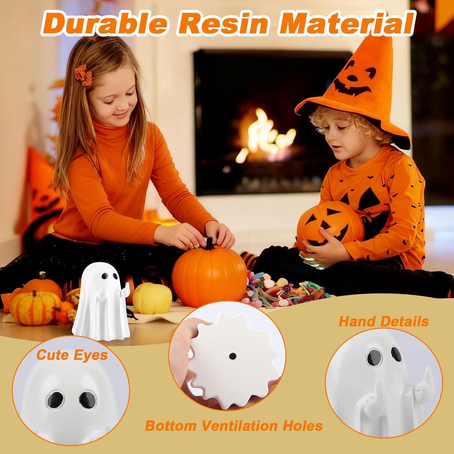 Figura Fantasma de Resina Wilupry para Decoración Halloween 8.1cm