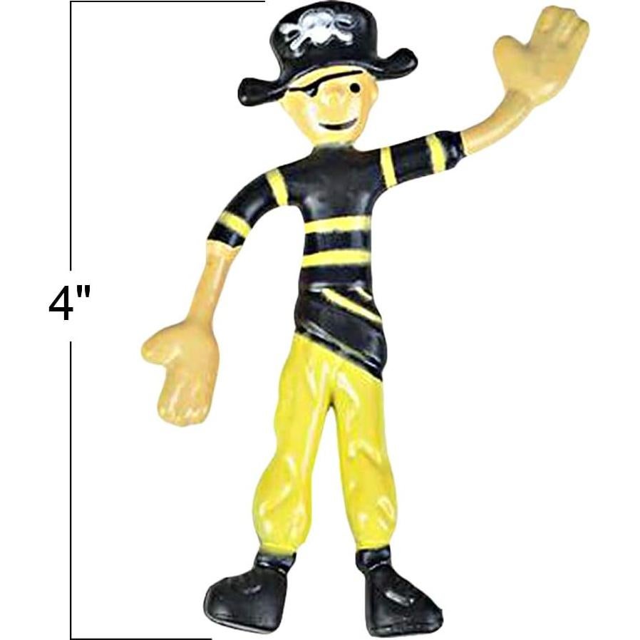 Set de 12 Figuras de Pirata Flexibles ArtCreativity 10 cm