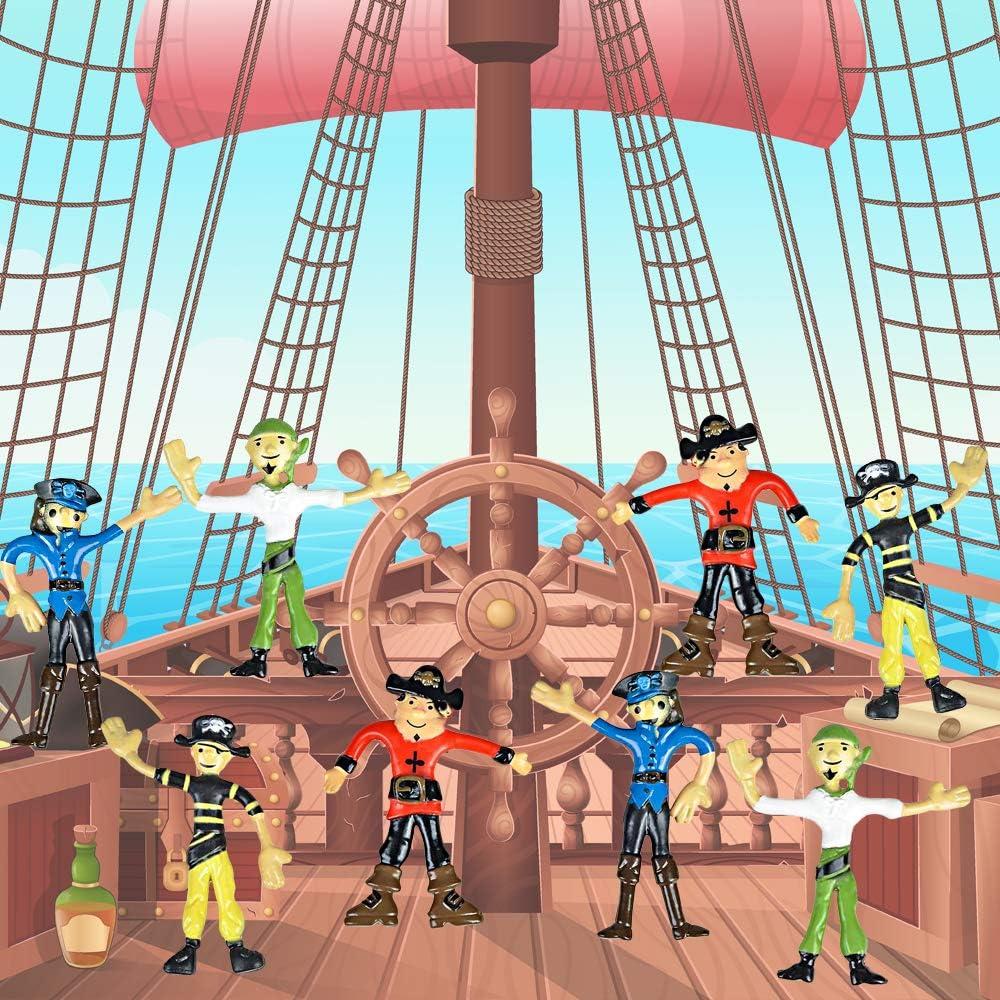 Set de 12 Figuras de Pirata Flexibles ArtCreativity 10 cm