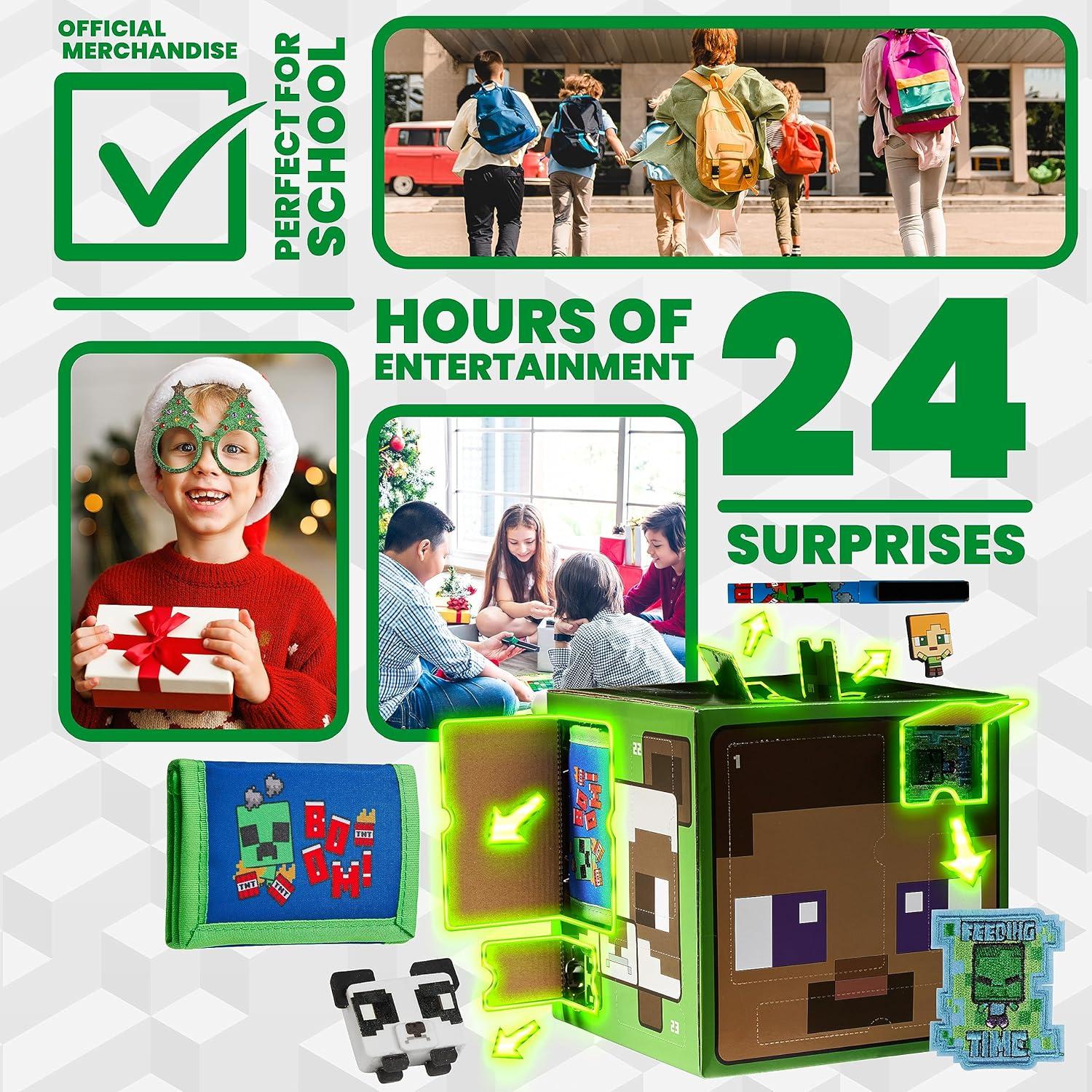 Calendario de Adviento Minecraft 2025 - 24 Sorpresas para Niños