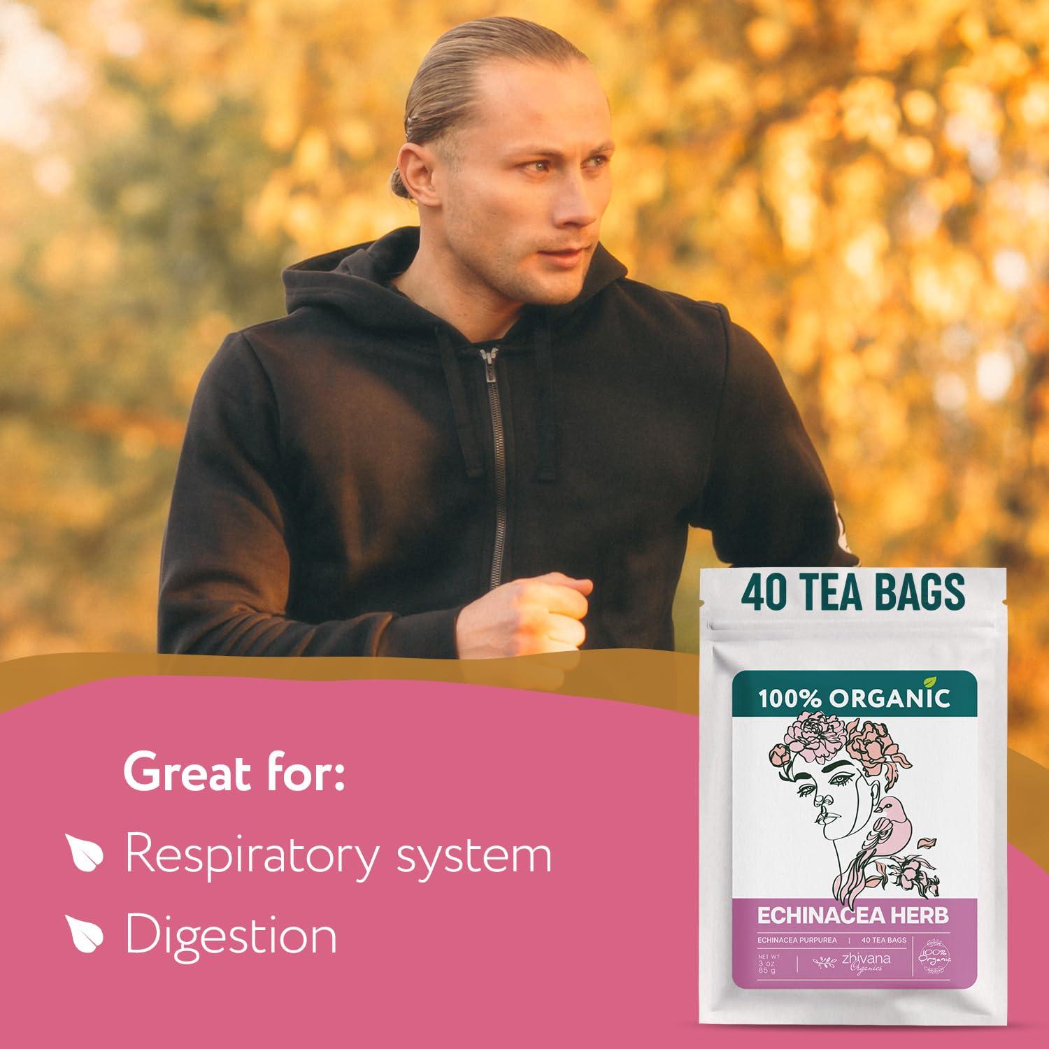 Té de Equinacea Orgánico 40 Bolsitas - Soporte Inmunológico