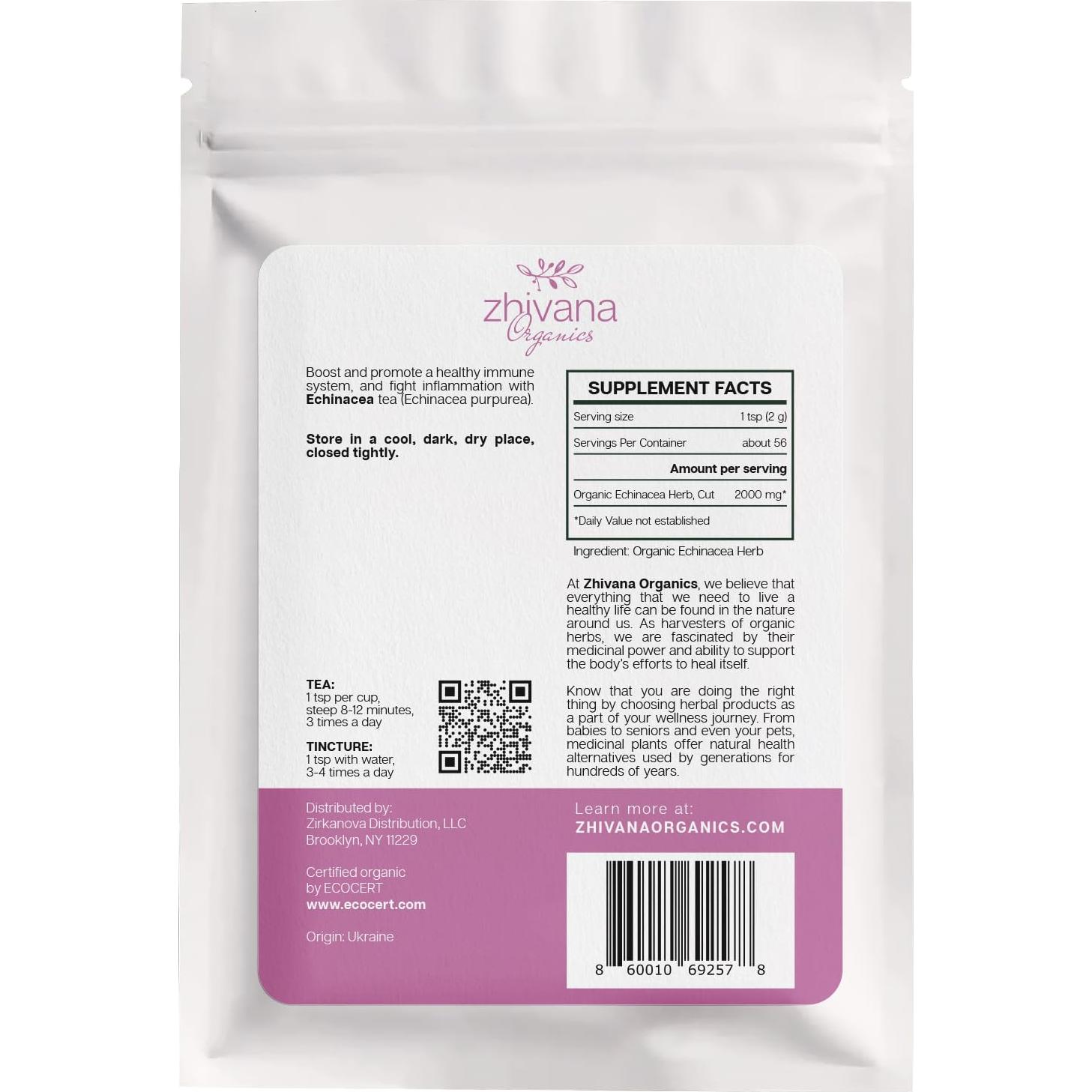 Té de Equinacea Orgánico 40 Bolsitas - Soporte Inmunológico