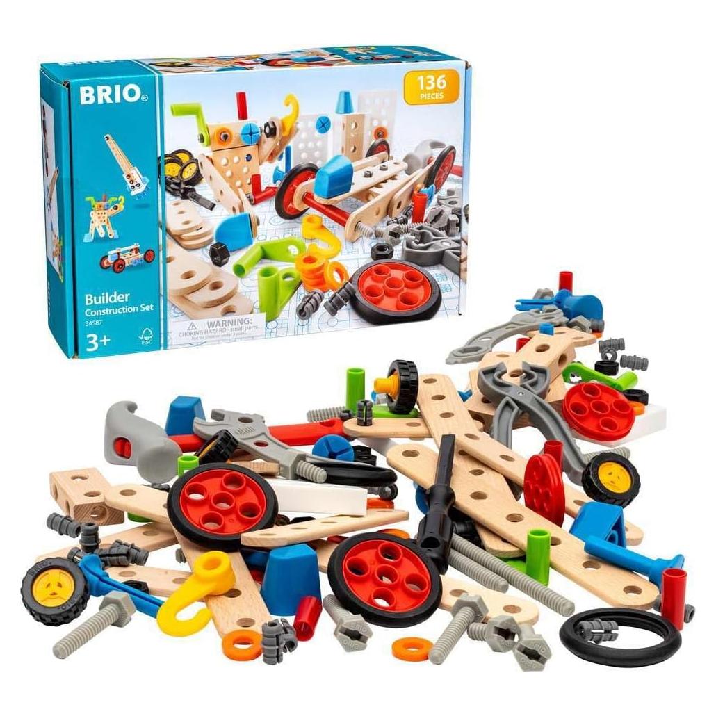 Juego de Construcción BRIO Constructor 34587 - 136 Piezas STEM