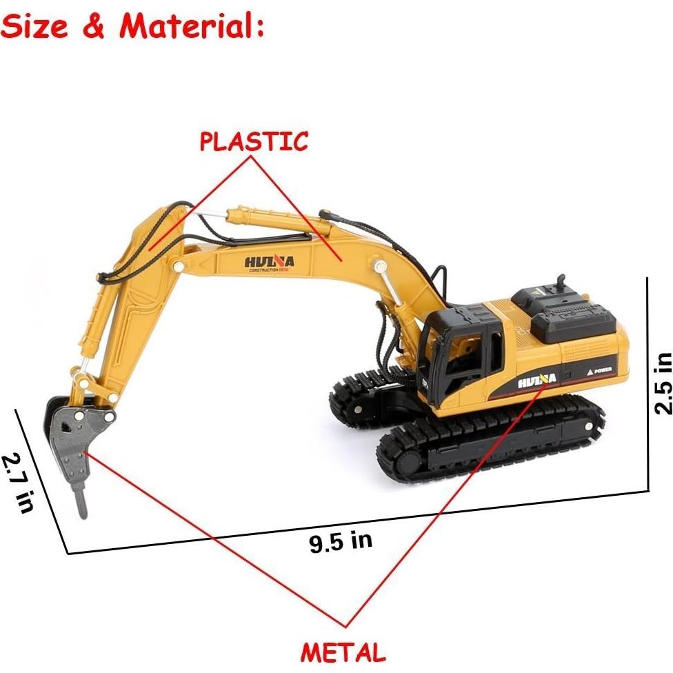 Excavadora a Escala 1:50 Gemini&Genius para Niños
