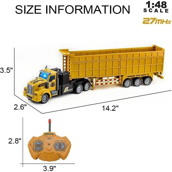 Camión Volquete RC Shantou 35.56 cm 1:48 con 2 Baterías