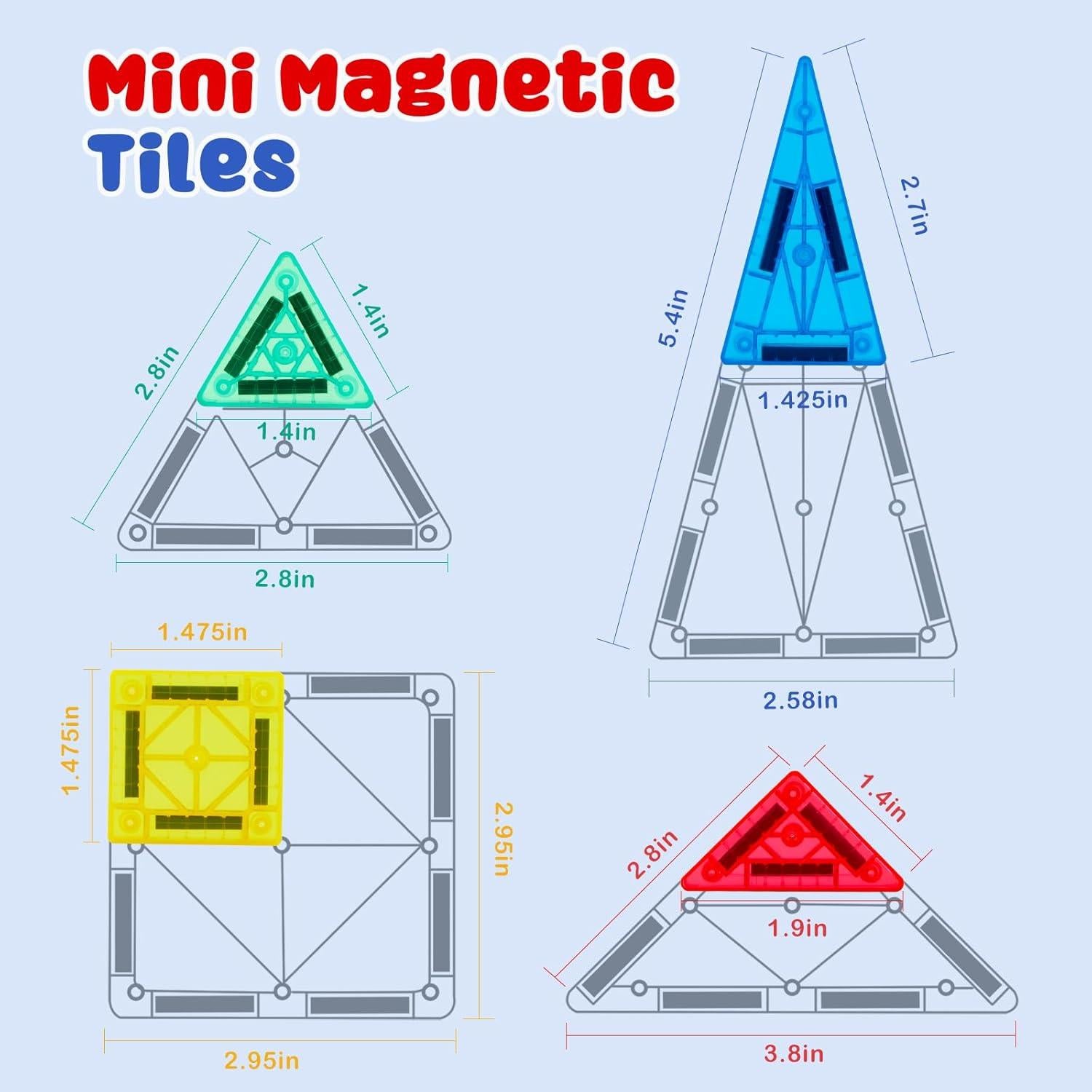 Set de 58 Mini Azulejos Magnéticos Gemmicc para Niños