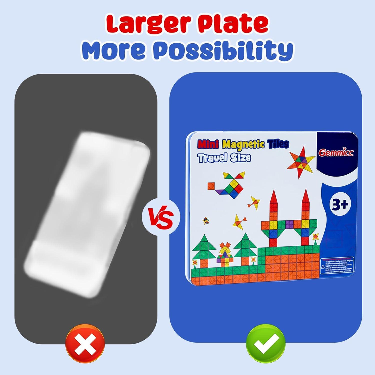 Set de 58 Mini Azulejos Magnéticos Gemmicc para Niños