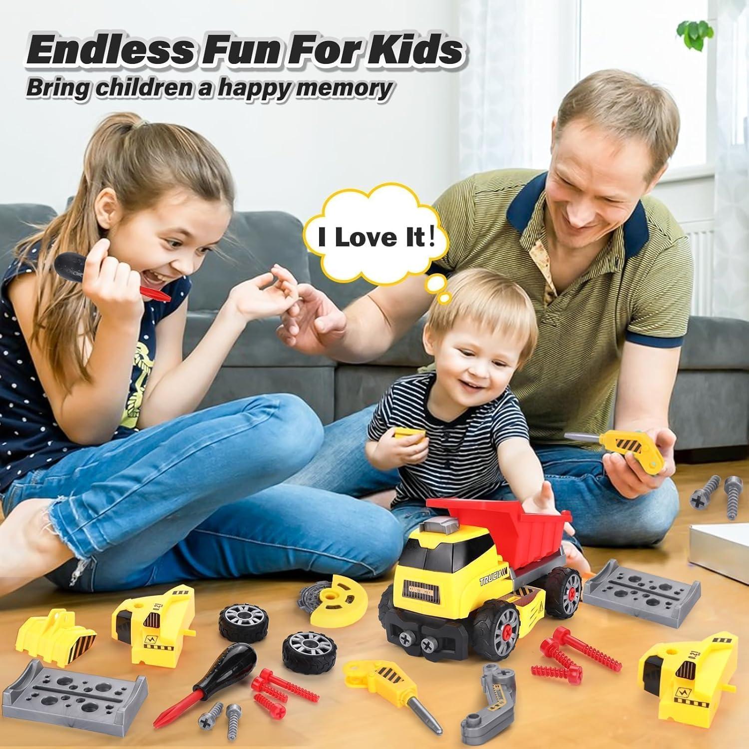 Juguete Desarmable 7 en 1 FLY2SKY con Taladro Eléctrico