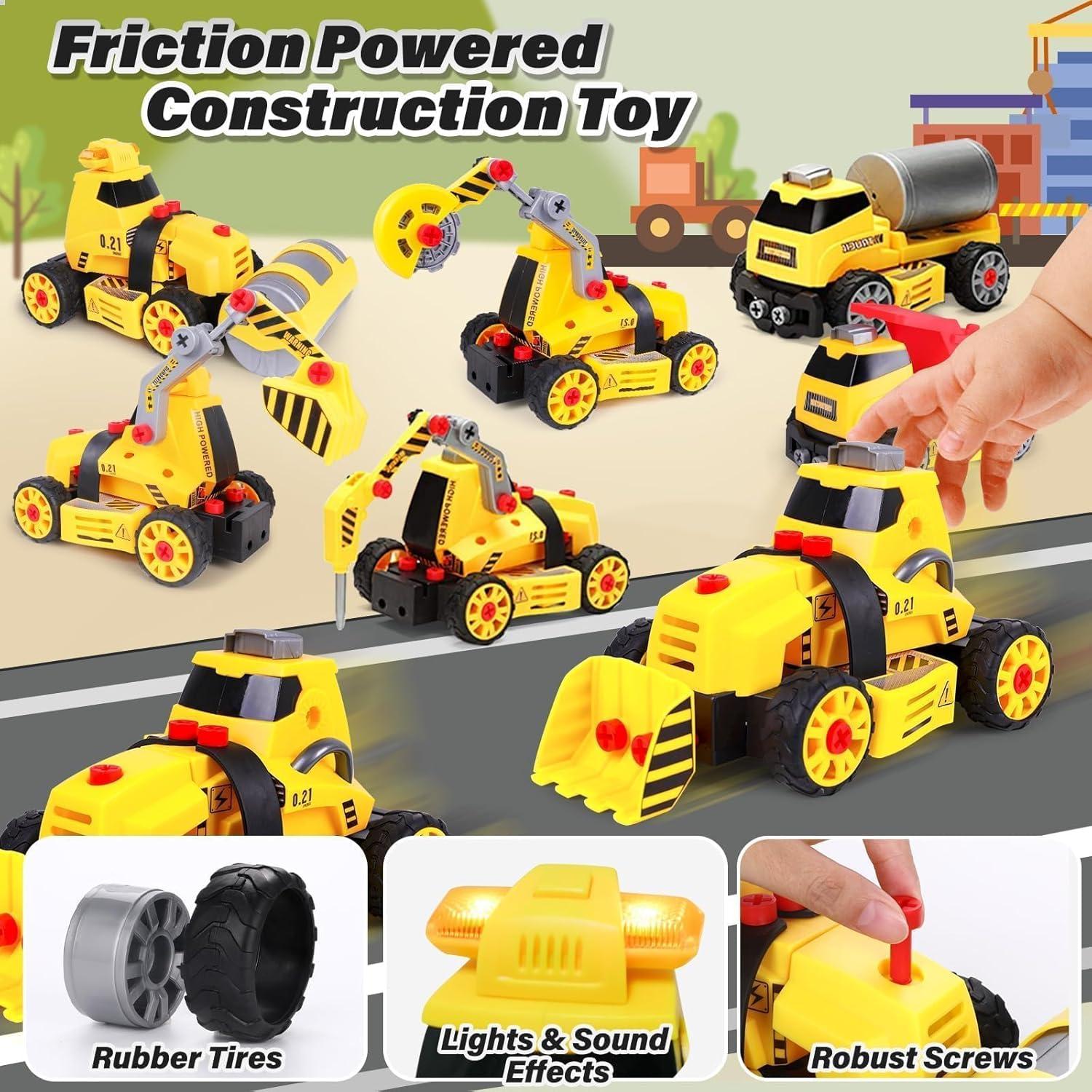 Juguete Desarmable 7 en 1 FLY2SKY con Taladro Eléctrico