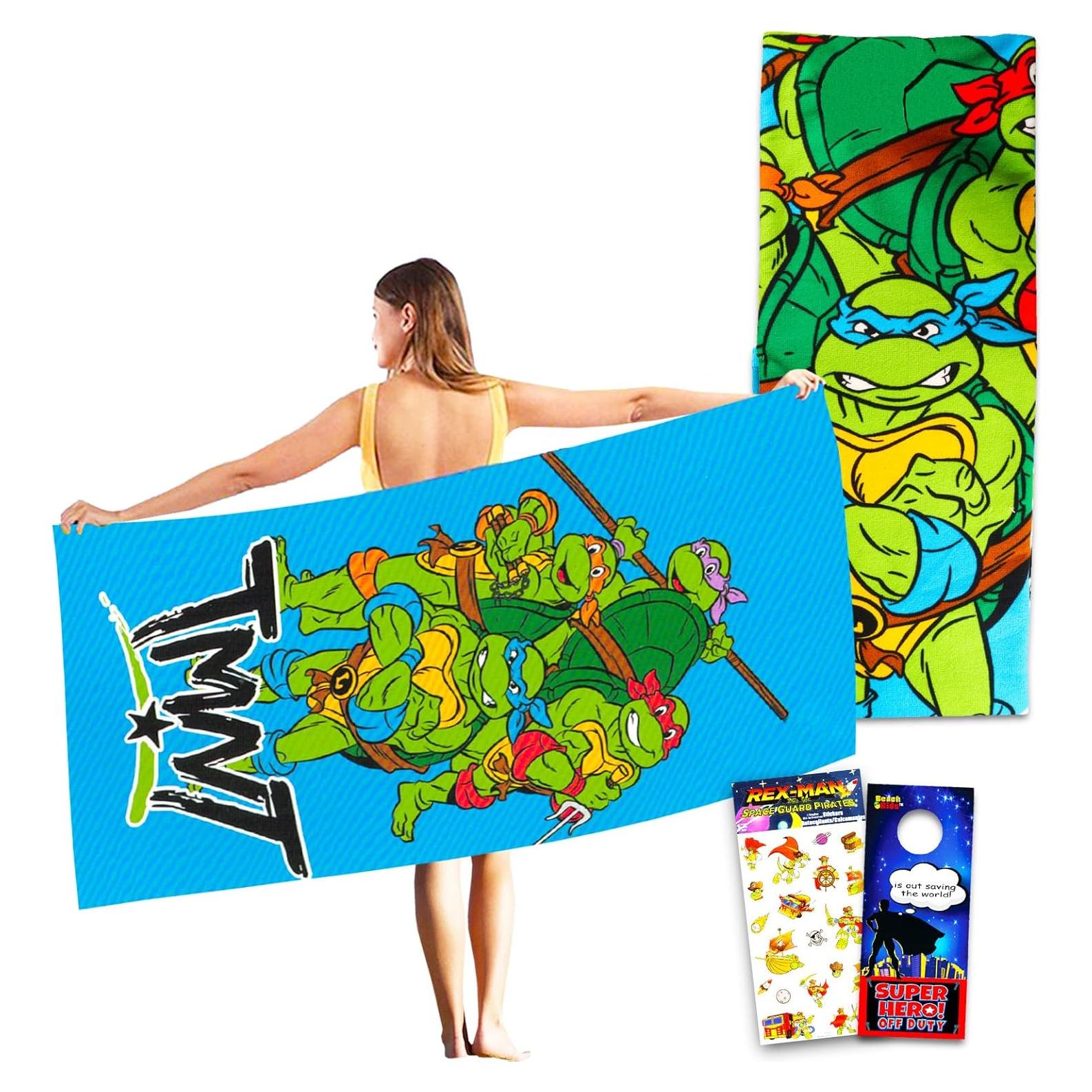 Juego de Toallas de Playa TMNT - Microfibra 137x69 cm