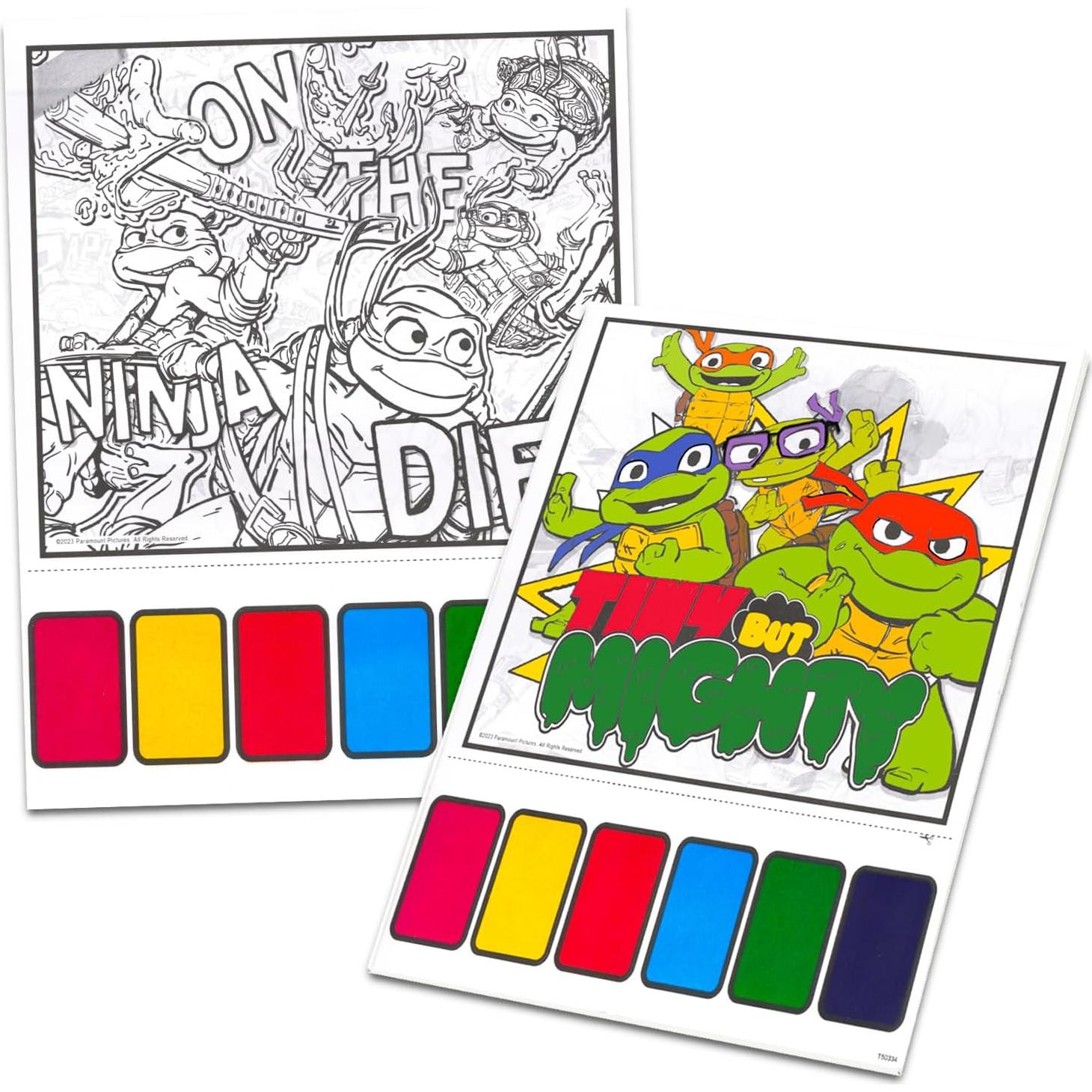 Conjunto de Pintura con Agua TMNT - 6 Libros de Actividades