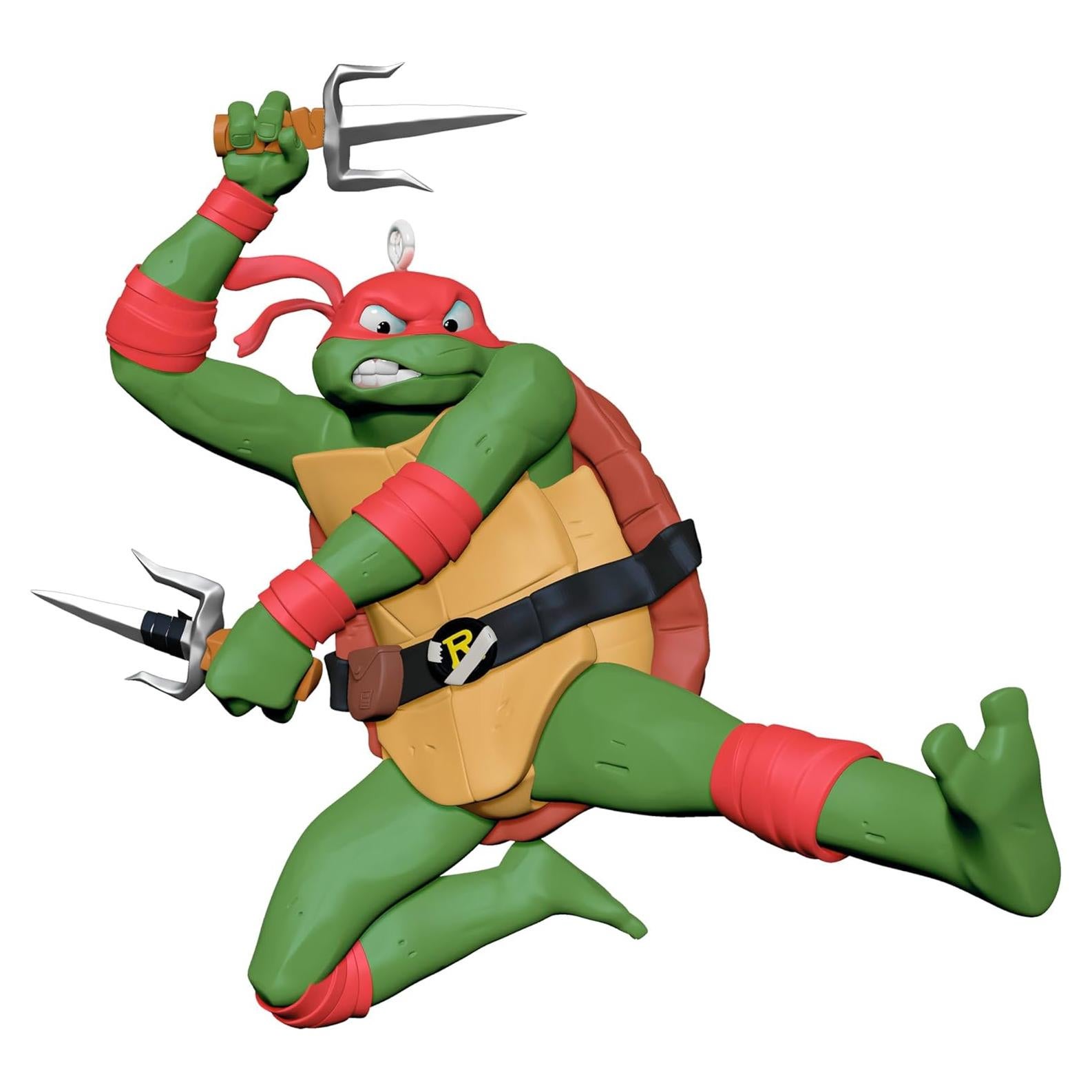 Adorno Navideño Hallmark 2024 Tortugas Ninja Rafael 8.49x10.80cm