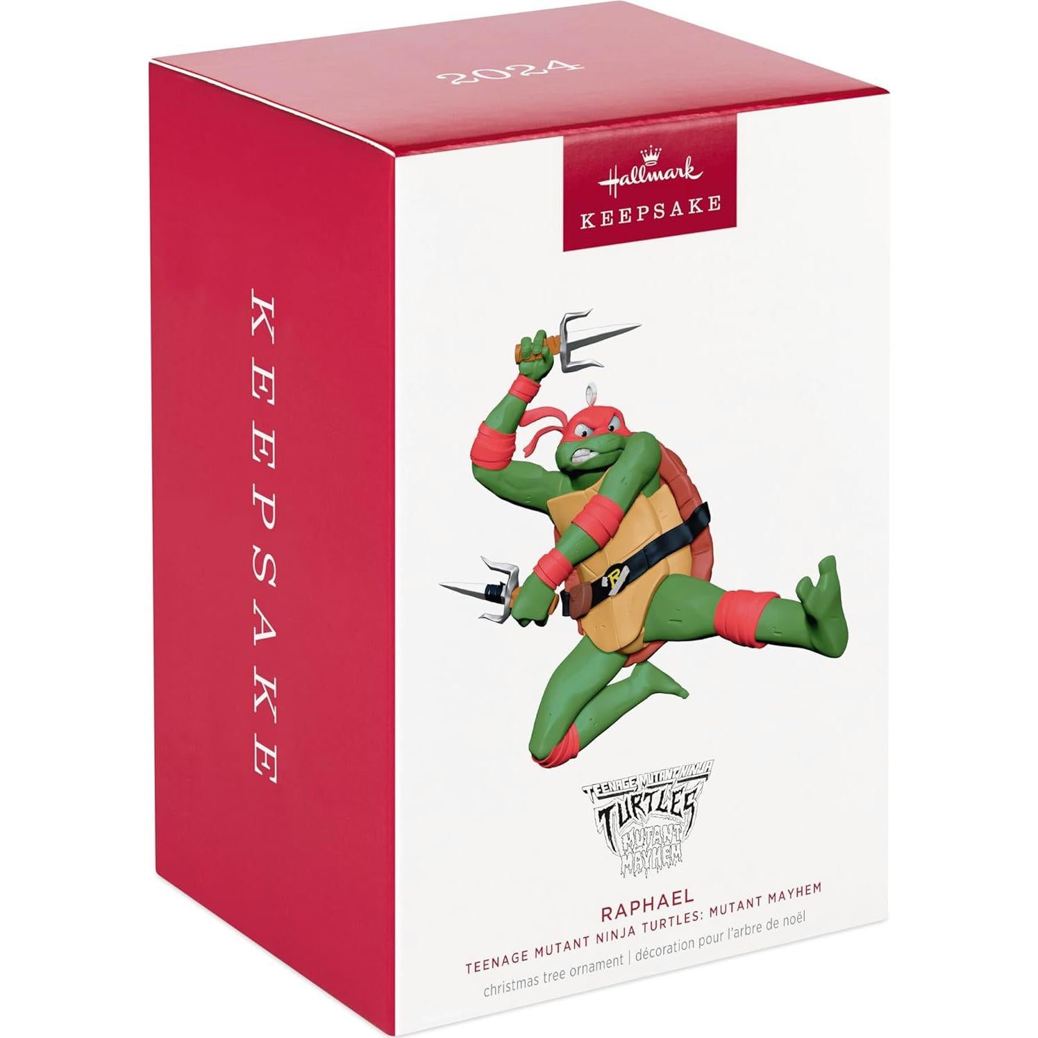 Adorno Navideño Hallmark 2024 Tortugas Ninja Rafael 8.49x10.80cm