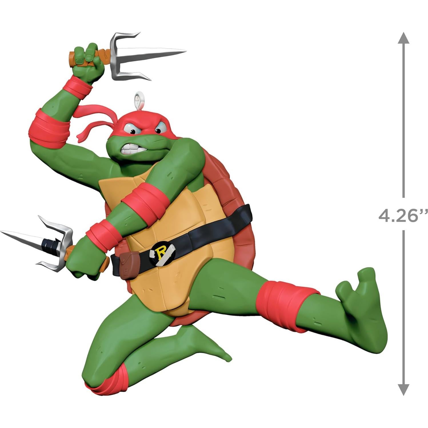 Adorno Navideño Hallmark 2024 Tortugas Ninja Rafael 8.49x10.80cm