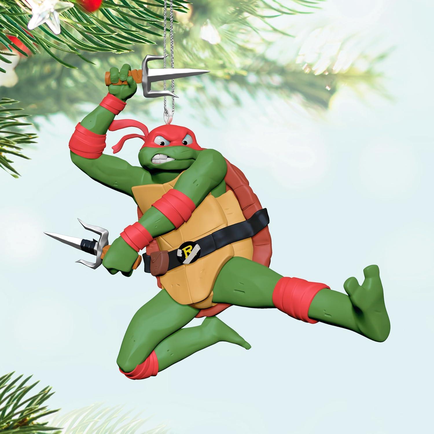 Adorno Navideño Hallmark 2024 Tortugas Ninja Rafael 8.49x10.80cm