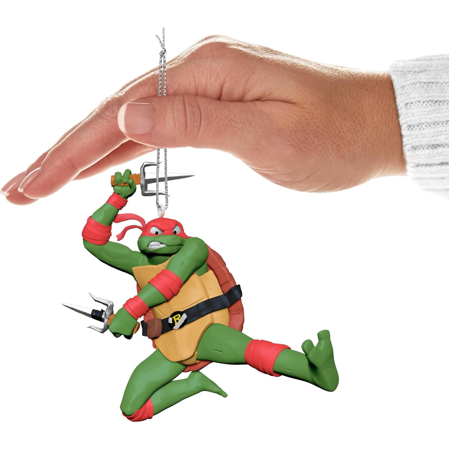 Adorno Navideño Hallmark 2024 Tortugas Ninja Rafael 8.49x10.80cm