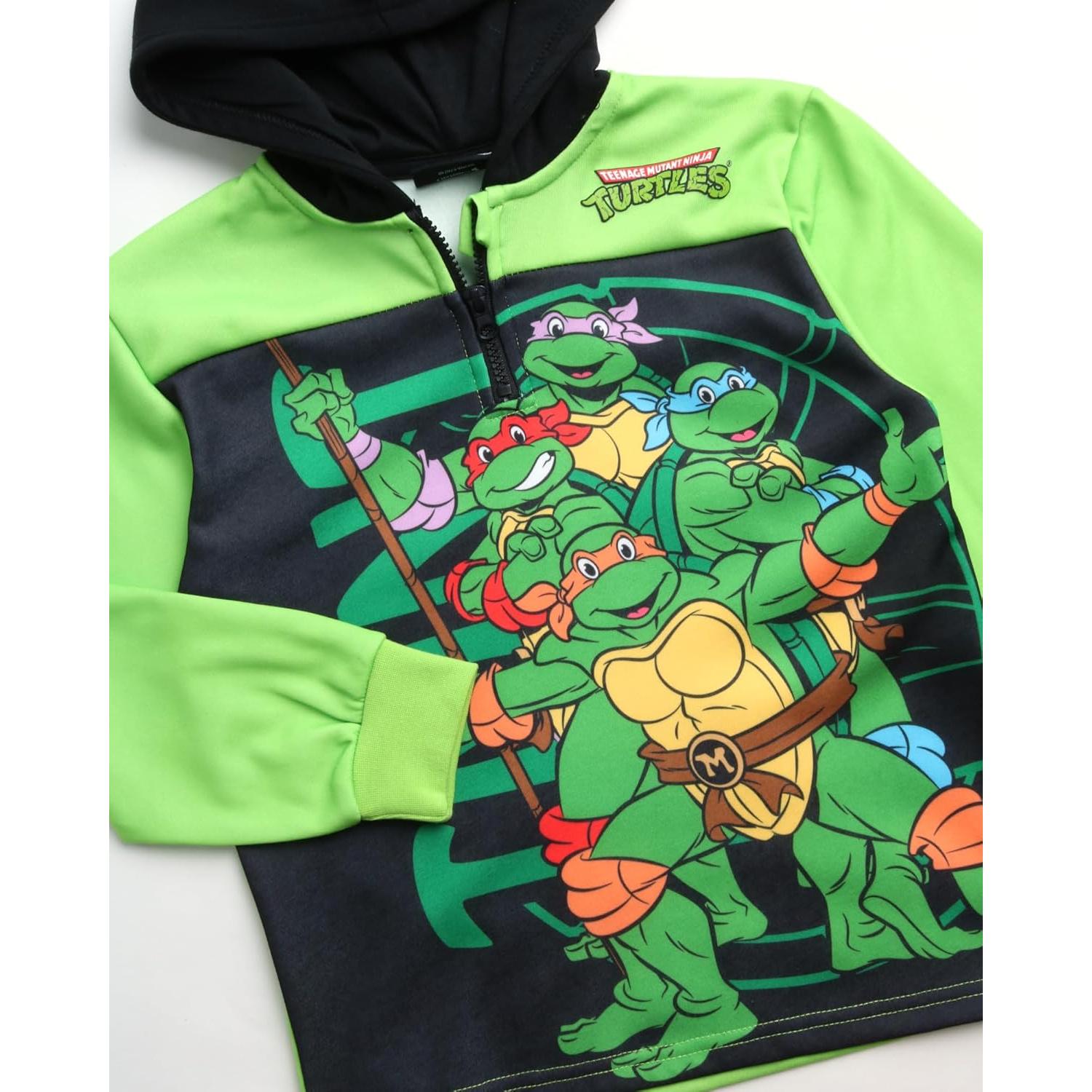 Sudadera con Capucha TMNT Niños - Felpa Suave 5-6 Años