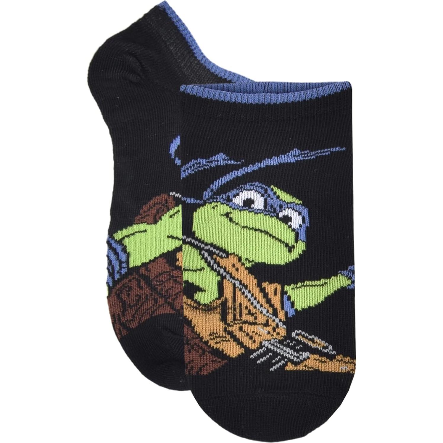 Calcetines sin mostrar Tortugas Ninja para niños - 6 pares