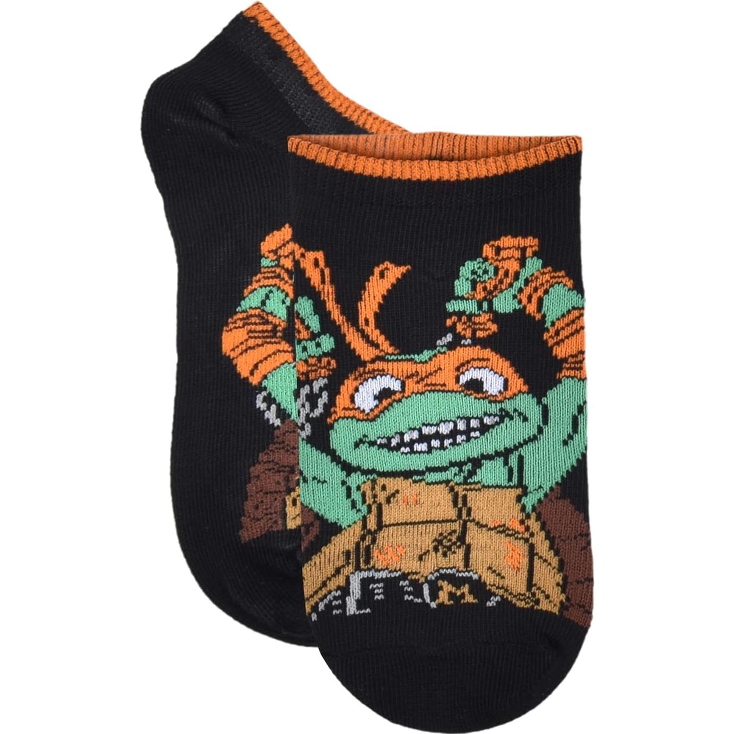 Calcetines sin mostrar Tortugas Ninja para niños - 6 pares