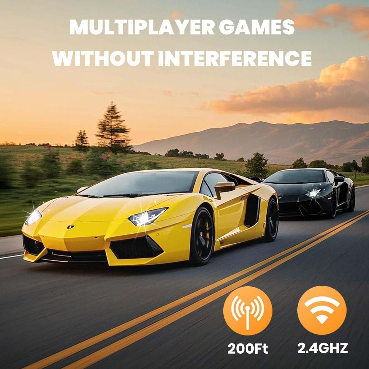 Coche RC QUN FENG Lambo LP-700 Amarillo Mate 1:18