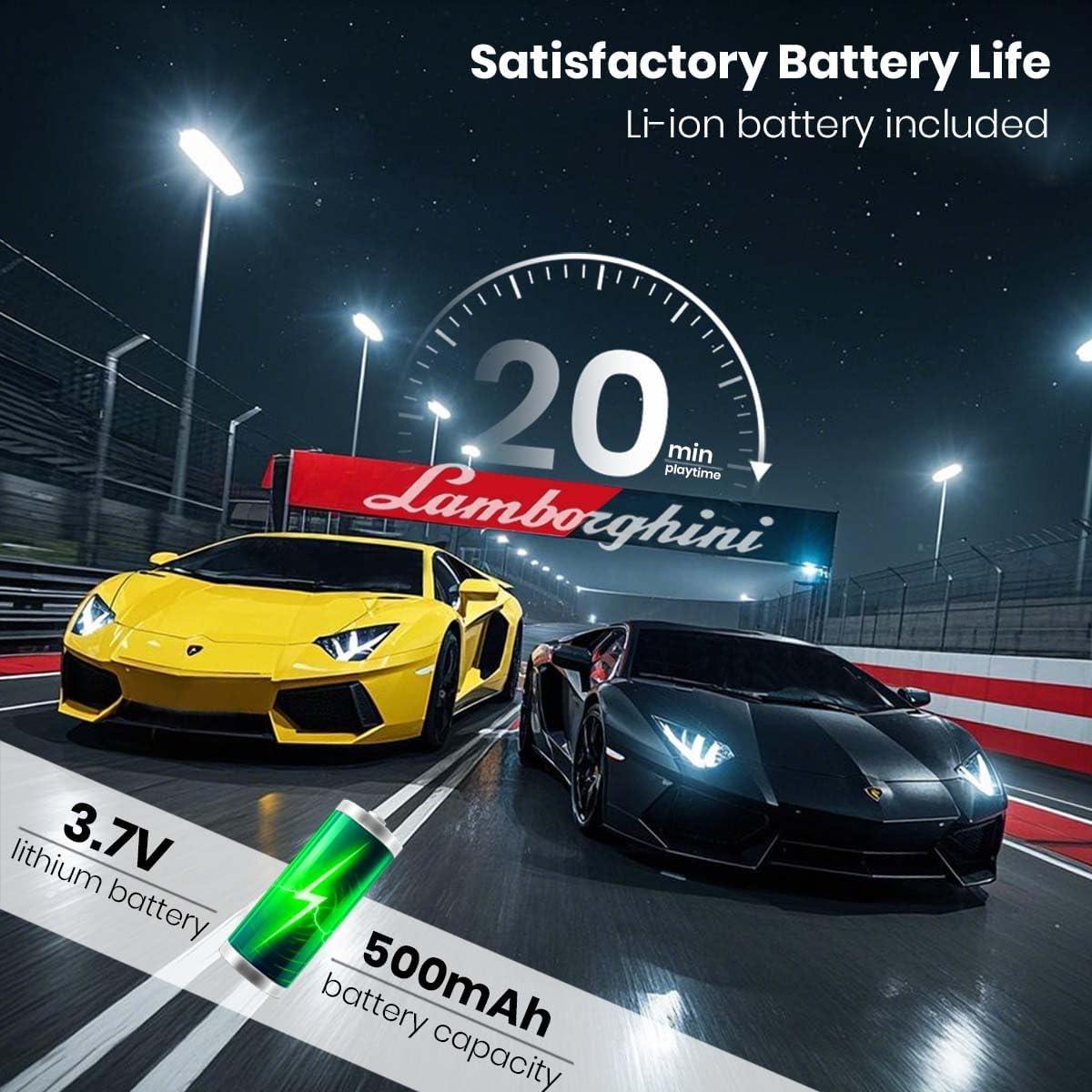 Coche RC QUN FENG Lambo LP-700 Amarillo Mate 1:18