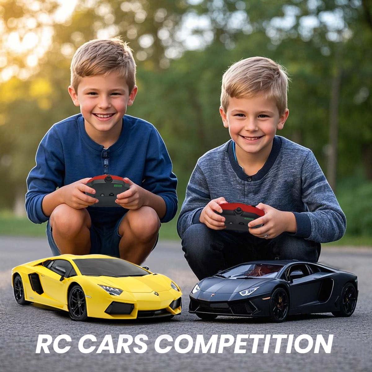 Coche RC QUN FENG Lambo LP-700 Amarillo Mate 1:18