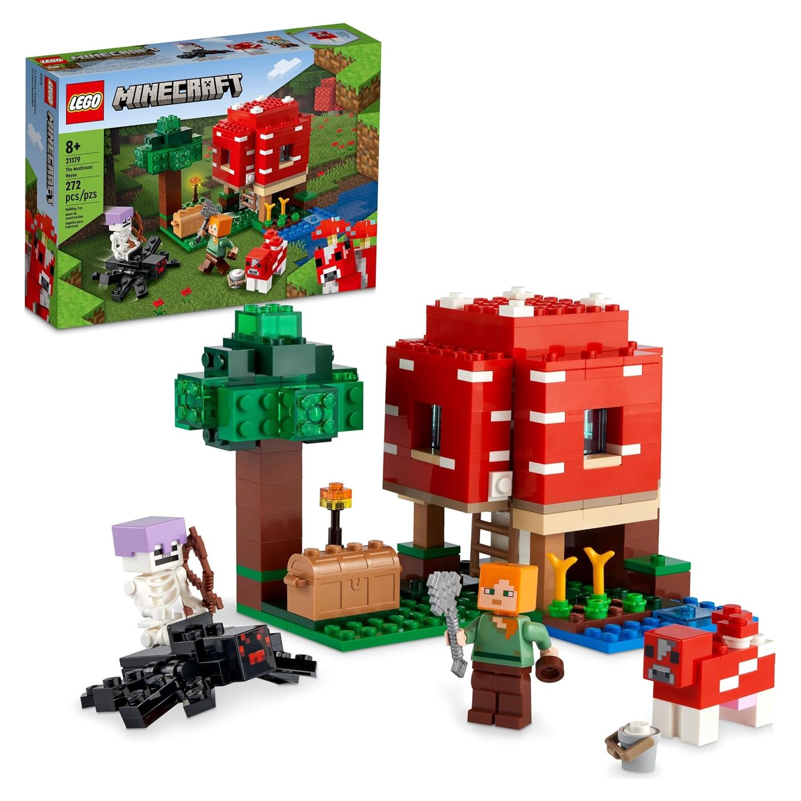 LEGO Minecraft La Casa Hongo 21179 Juguete de Construcción 272 Piezas