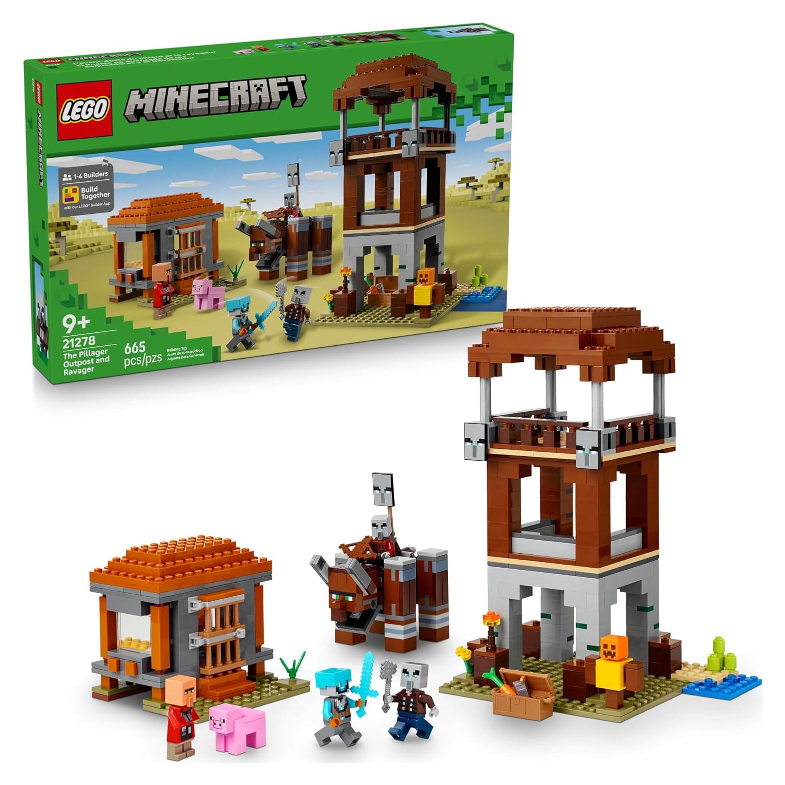 LEGO Minecraft Puesto Avanzado Saqueadores 21278 - 665 Piezas