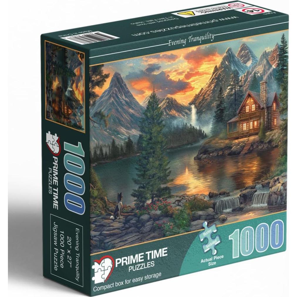 Rompecabezas 1000 Piezas Prime Time - Cabaña en la Montaña 50.8x68.6cm
