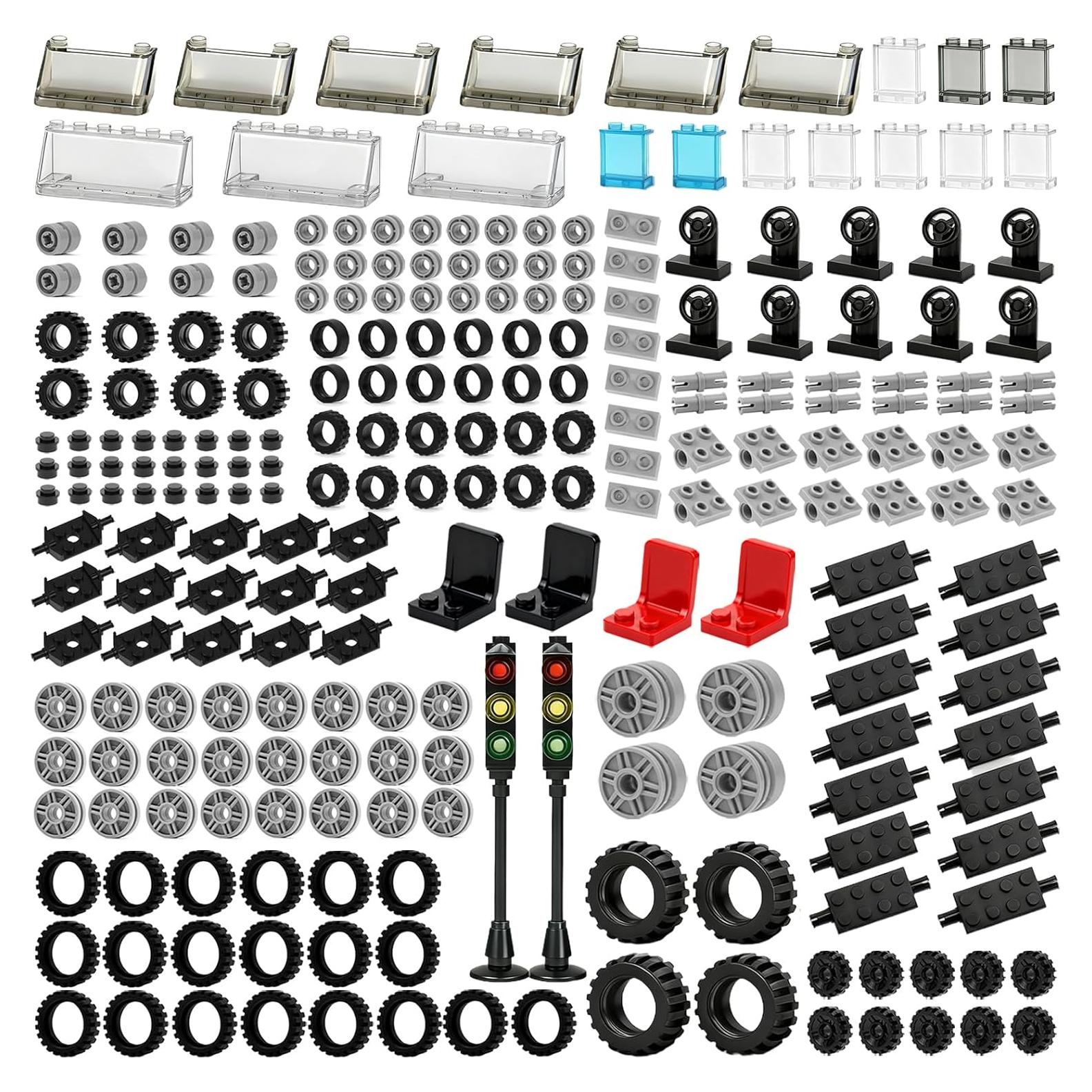 Conjunto de Ruedas y Ejes Pamvava - 298 Piezas para Juguetes