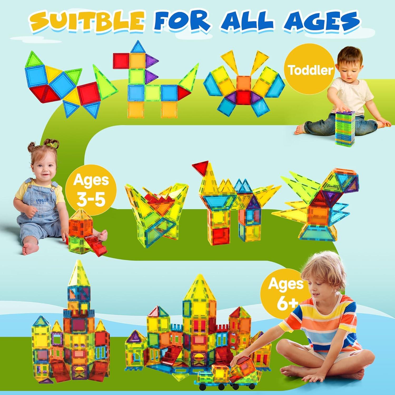 Bloques Magnéticos W WISE BLOCK 131 Piezas para Niños 3+