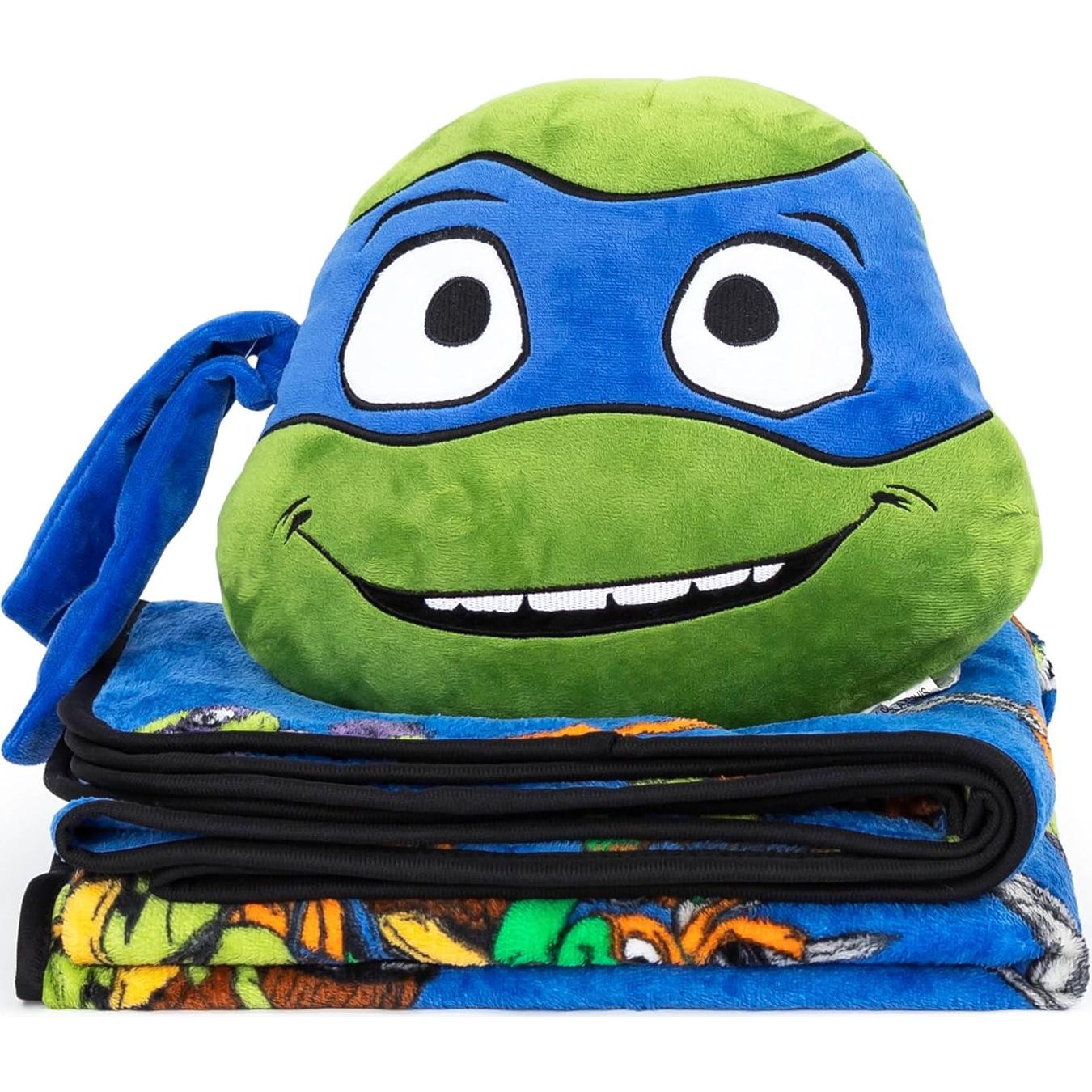 Set de Manta y Almohada Jay Franco Tortugas Ninja Leonardo 2 Piezas