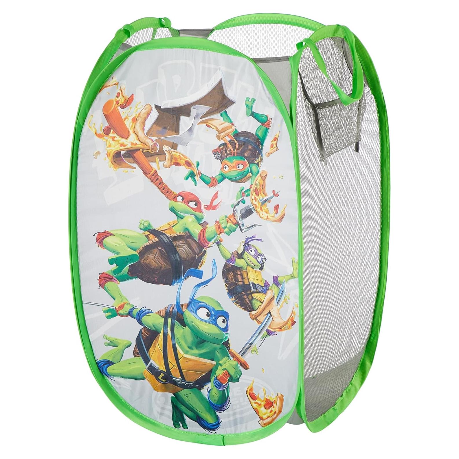 Cesto Pop-Up Tortugas Ninja Idea Nuova 53.3cm - Almacenamiento Ropa y Juguetes