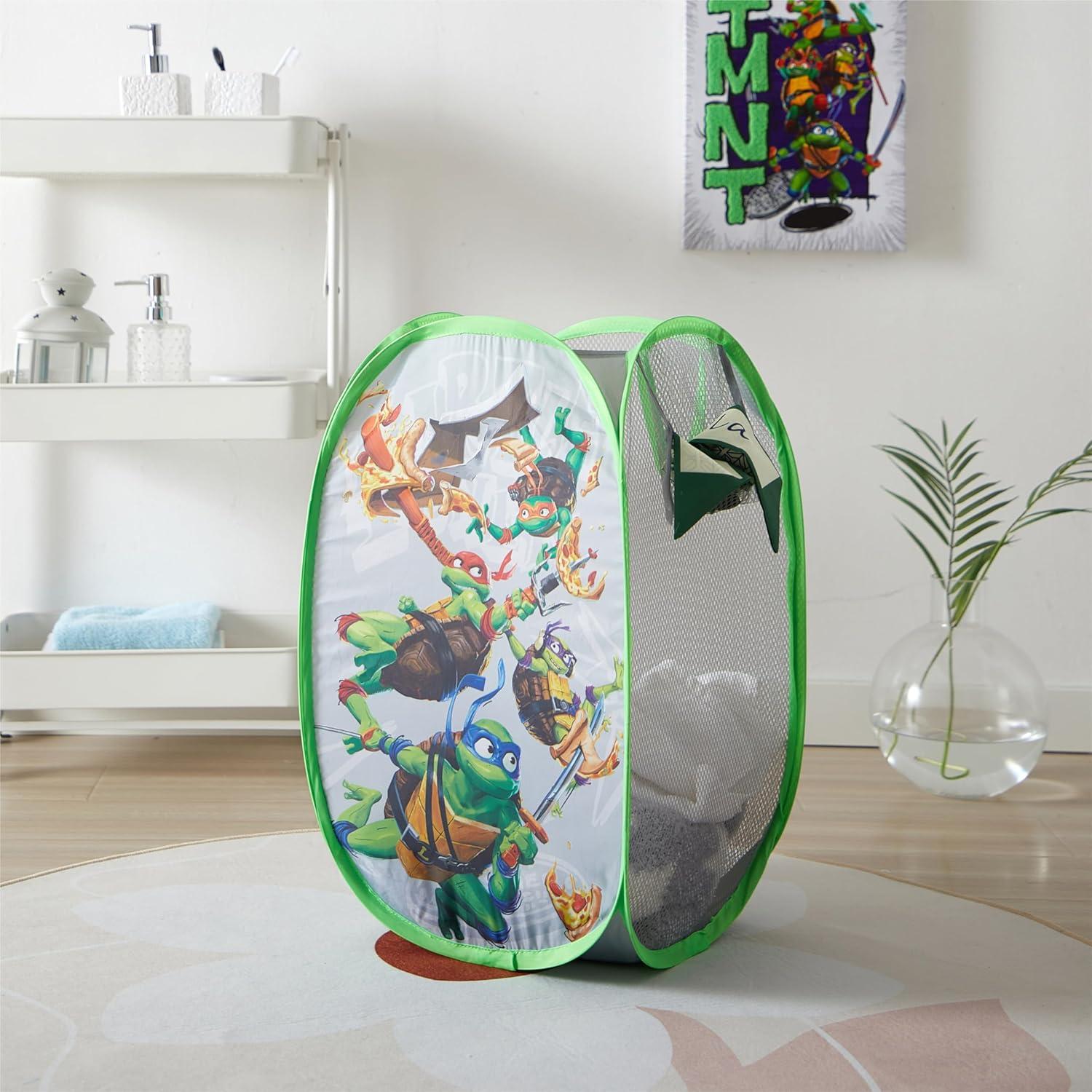 Cesto Pop-Up Tortugas Ninja Idea Nuova 53.3cm - Almacenamiento Ropa y Juguetes