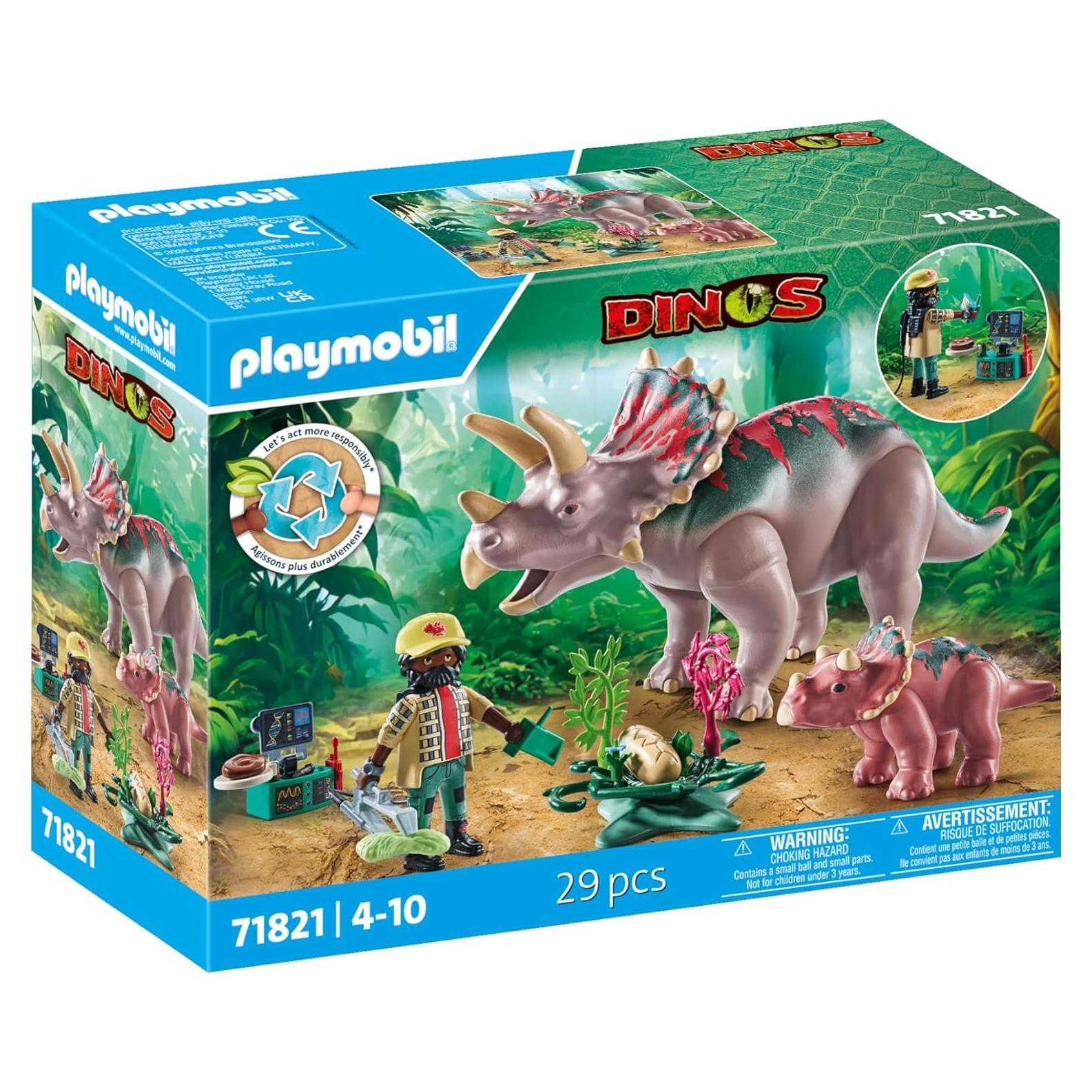 Set de Triceratops Playmobil 71821 - Dinosaurios Educativos