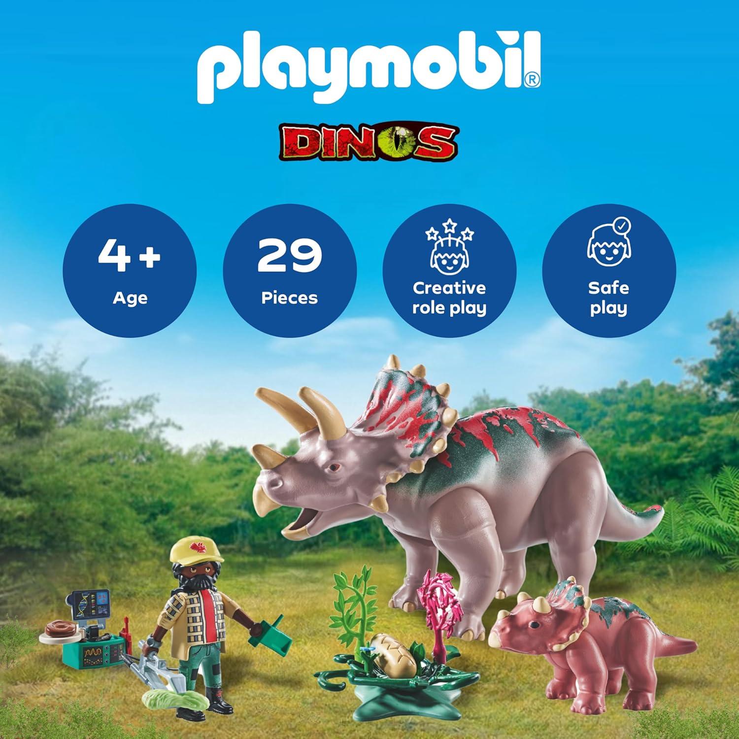 Set de Triceratops Playmobil 71821 - Dinosaurios Educativos