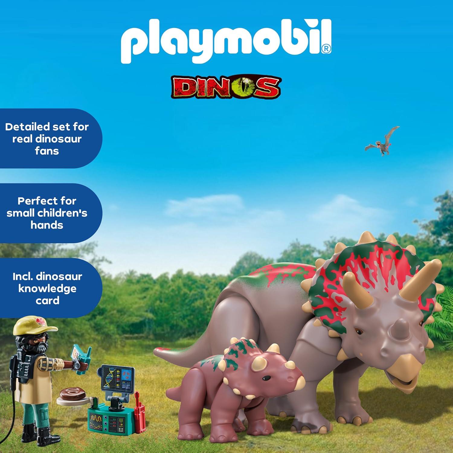 Set de Triceratops Playmobil 71821 - Dinosaurios Educativos