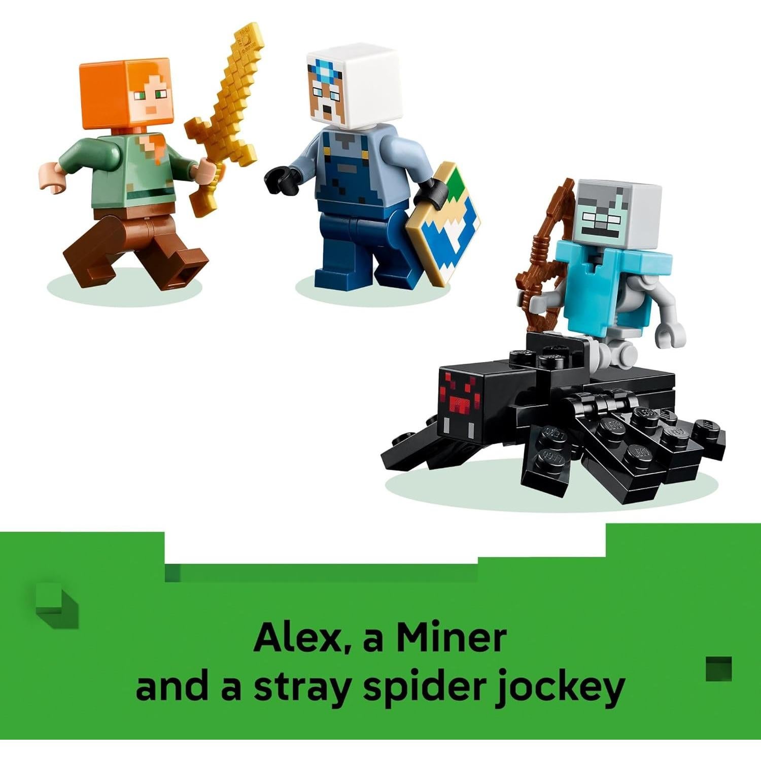 LEGO Minecraft La Mina de la Pica 21277 - Set de Construcción 530 Piezas