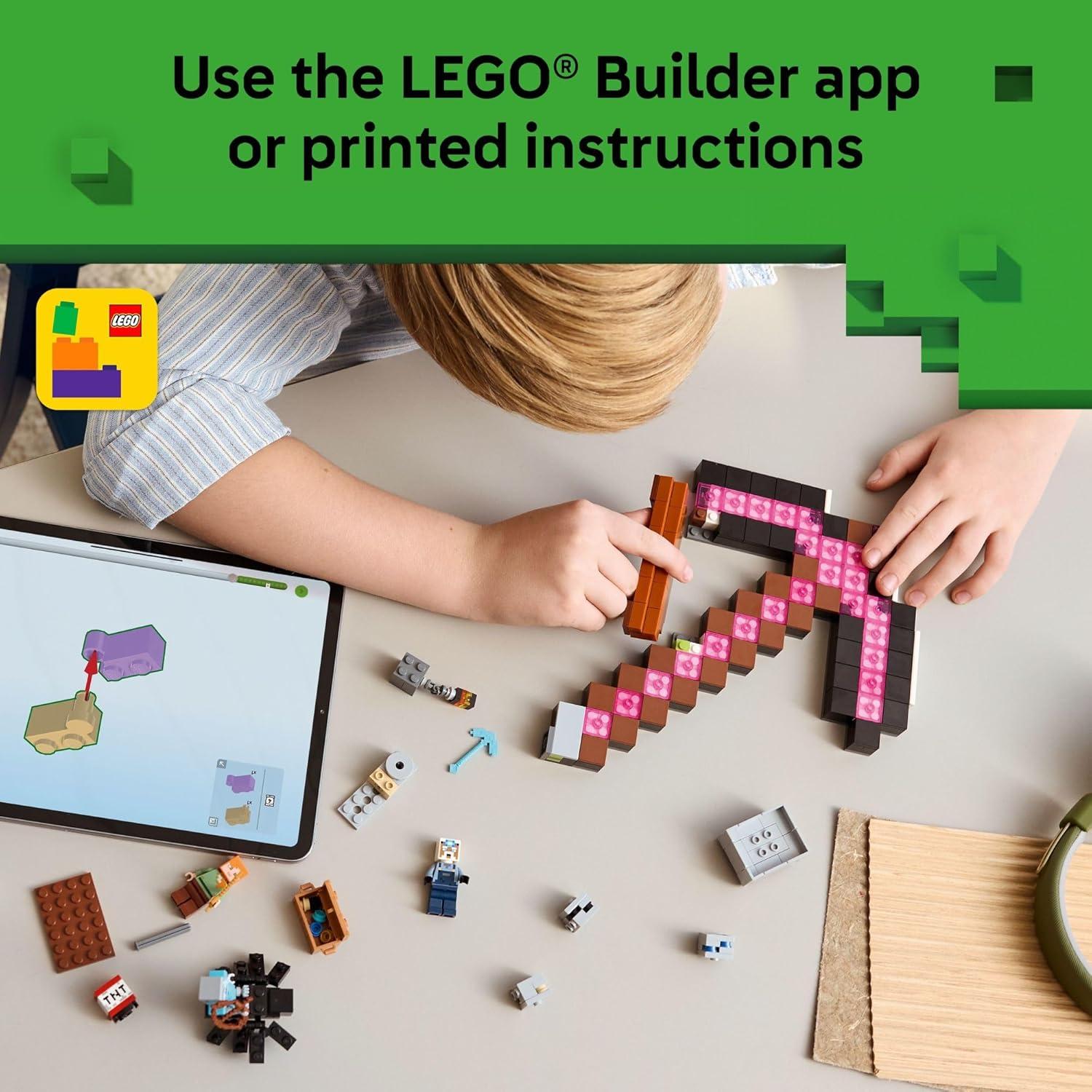 LEGO Minecraft La Mina de la Pica 21277 - Set de Construcción 530 Piezas