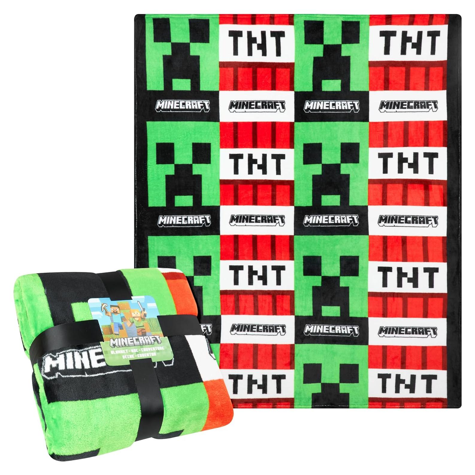 Manta de Forro Minecraft 156x130 cm Suave Poliester