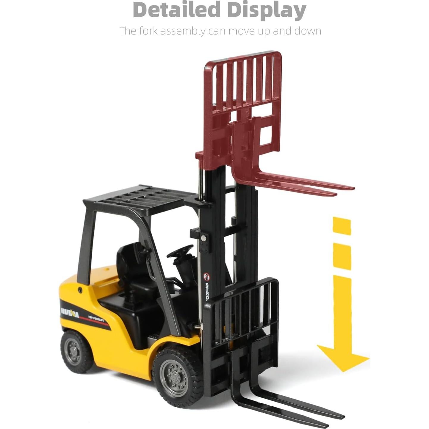 Montacargas Elevable SHINESIGNAL Amarillo 1:20 Metal 0.54 kg