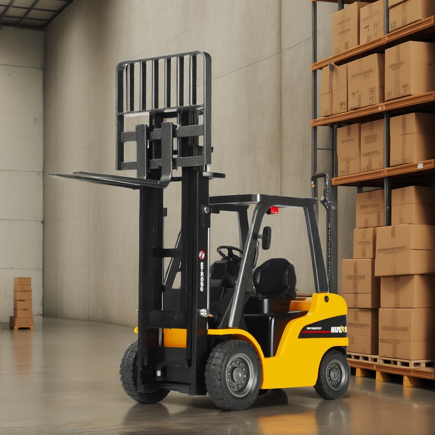 Montacargas Elevable SHINESIGNAL Amarillo 1:20 Metal 0.54 kg